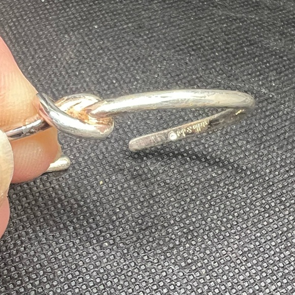 Stella and dot silver tone Knot bracelet Cuff - Picture 4 of 5